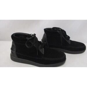 Cadillac Men's High Top Mono Chrome Alante Sneakers Black IOB Size 8.5 US‎ NEW